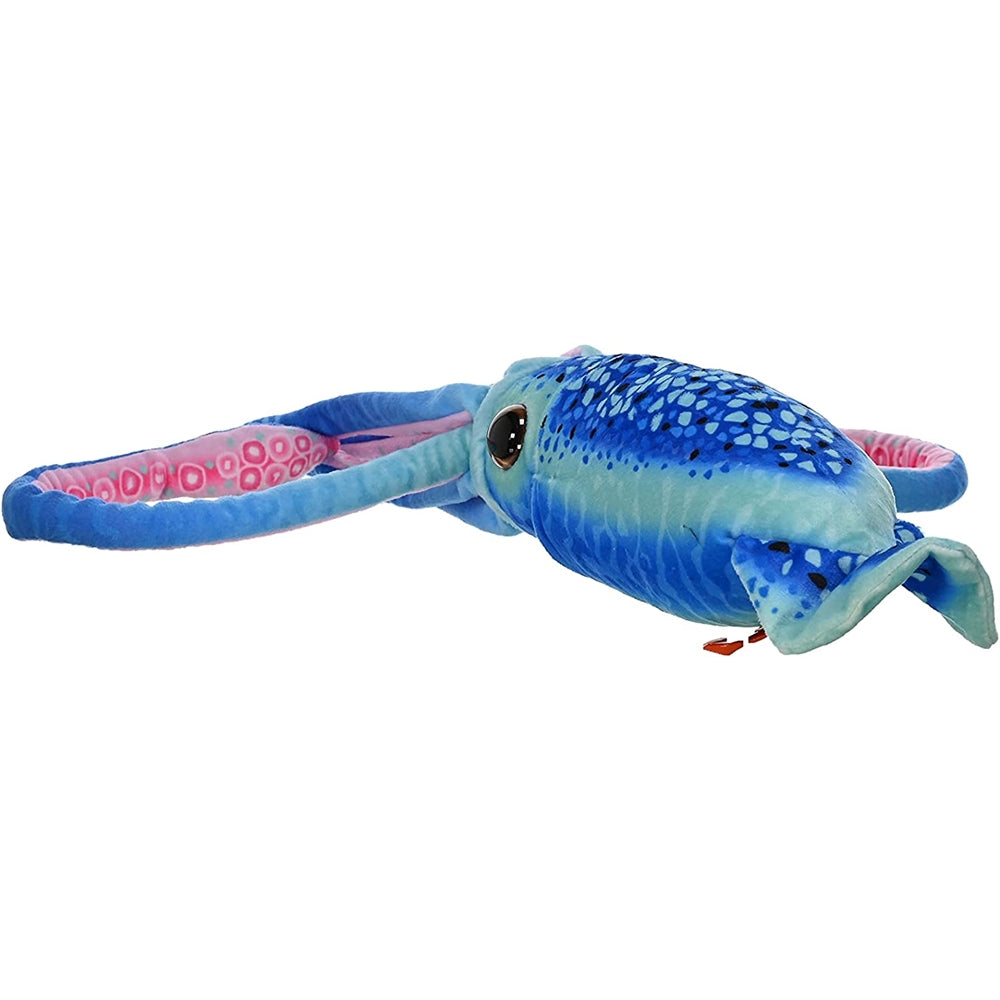 Peluche Calamar  animal para niños Azul