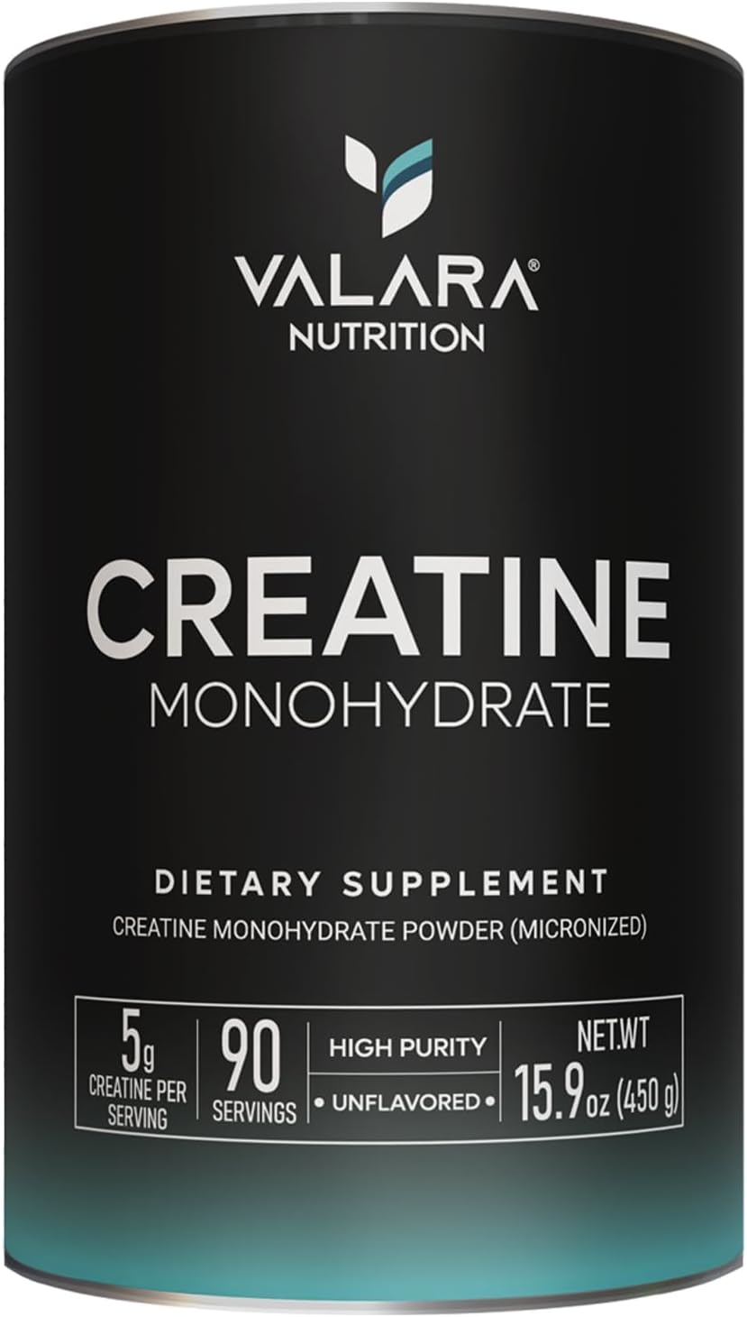 Valara Creatina Monohidrato Micronizado 450g, Vegan, Keto