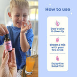 JoySpring Calmify Magnesio Líquido para Niños, Sin Azúcar
