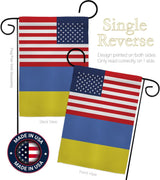 Bandera de la amistad de Ucrania, Estados Unidos de 13x18.5
