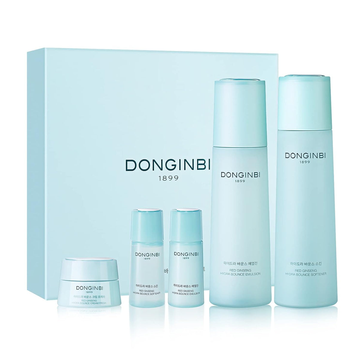 Set Cuidado Facial Coreano: Tónico, Loción, Hidratante con Ginseng