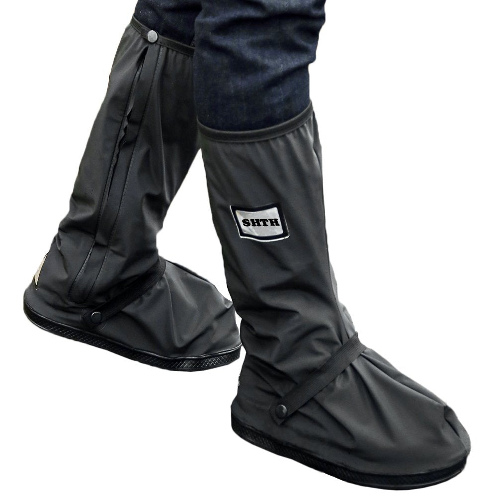 USHTH Funda impermeable negra para botas de lluvia