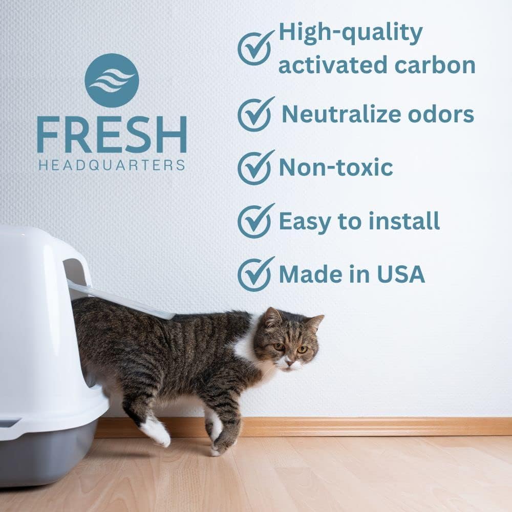 Filtros para areneros de gatos con carbón activado recortables