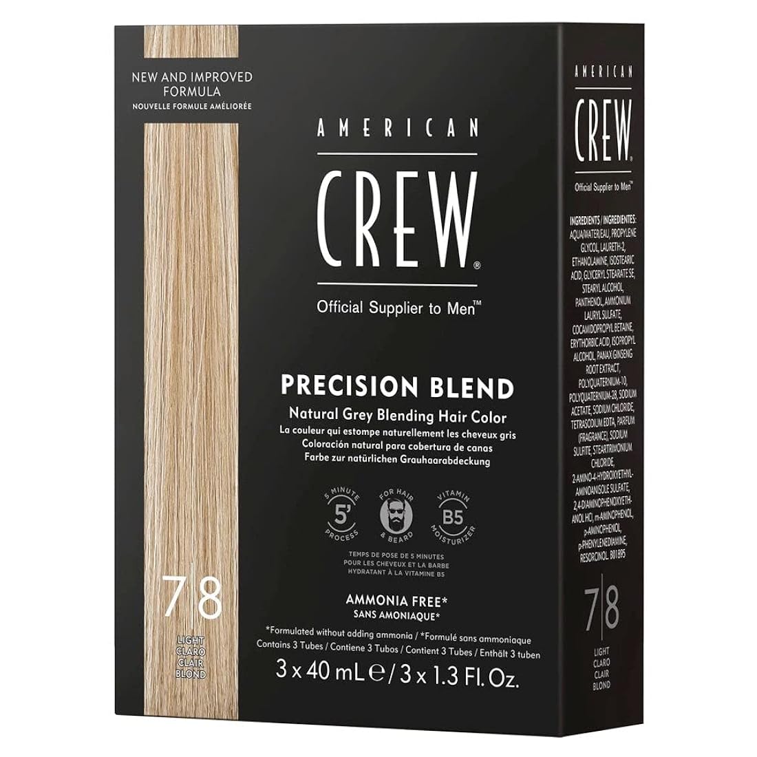 cobertura de canas naturales, ligero, AMERICAN CREW.