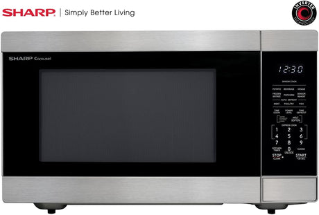 Horno Microondas SHARP SMC2266KS, 2.2 CuFt, 1200W, Turntable