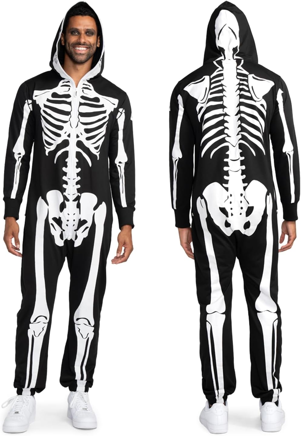 Disfraz de Esqueleto Tipsy Elves - Jumpsuit cómodo con máscara