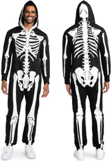 Disfraz de Esqueleto Tipsy Elves - Jumpsuit cómodo con máscara