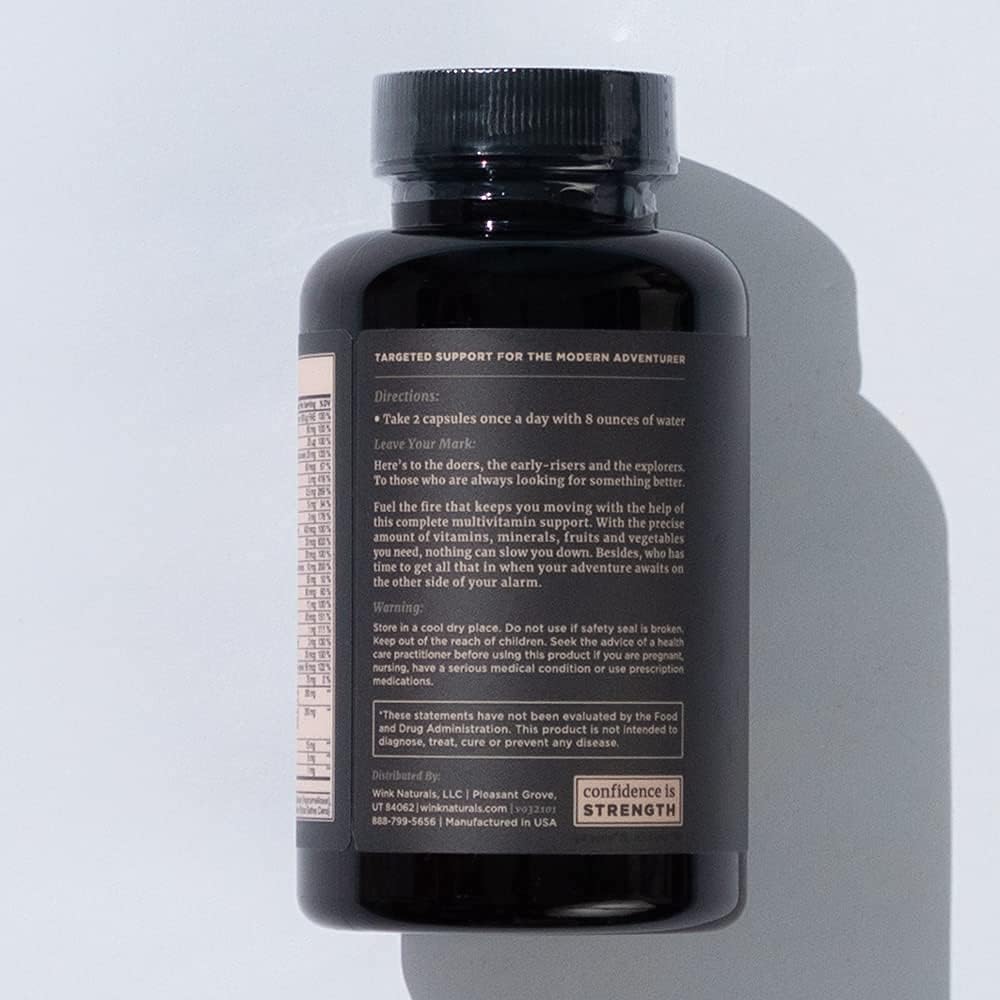 Multivitamínico para hombres To The Woods, 30 cápsulas, 24 vitaminas