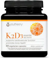 Youtheory K2D3 - Suplemento para Huesos y Corazón - 60 Cápsulas