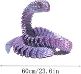 Juguetes de serpiente impresos en 3D, juguete flexible, set