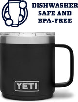 Taza apilable YETI Rambler 10 oz, acero inoxidable, aislada