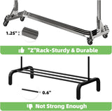 Perchero Industrial con Ruedas, 70in, 600lb, Extra Largo