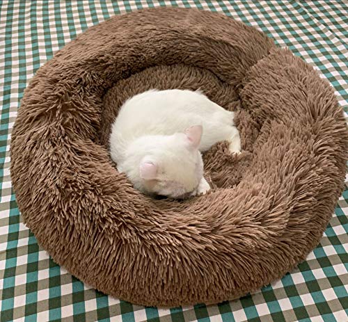 Moderna cama redonda de felpa suave para perros BODISEINT