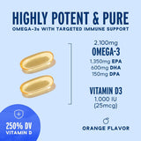 Omega-3 Profesional Oceanblue con D3 – 120 cápsulas