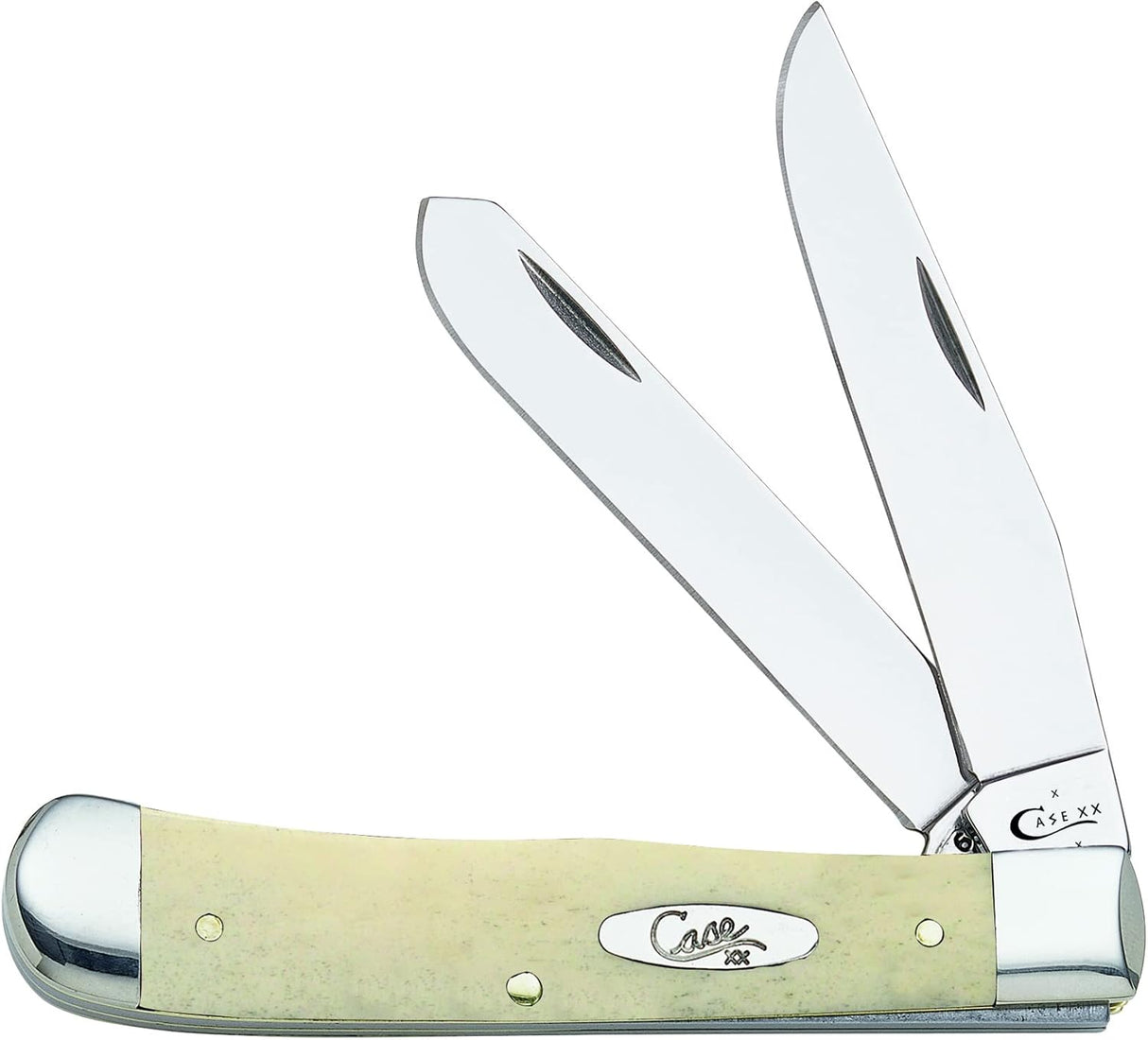 Cuchillo de bolsillo natural liso para huesos con escudo