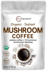 Suplemento Café en polvo orgánico de hongos 10 en 1