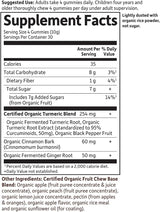 Suplementos Alimenticios inflamatoria de cúrcuma 120