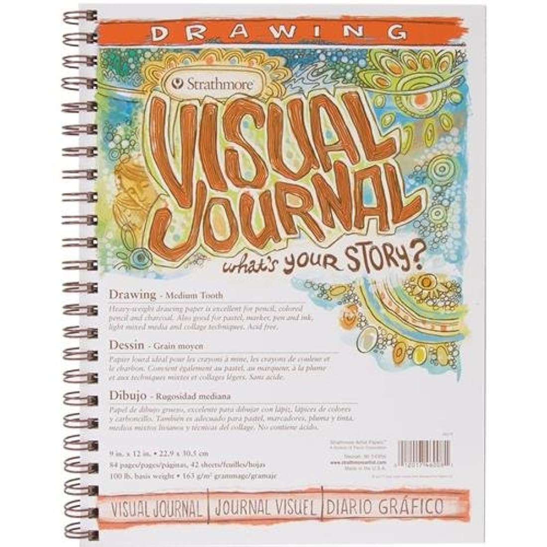 100 dibujo visual diario, 9 por 12