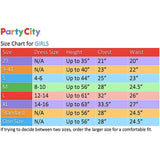 Disfraces de color azul y morado para niña talla XL