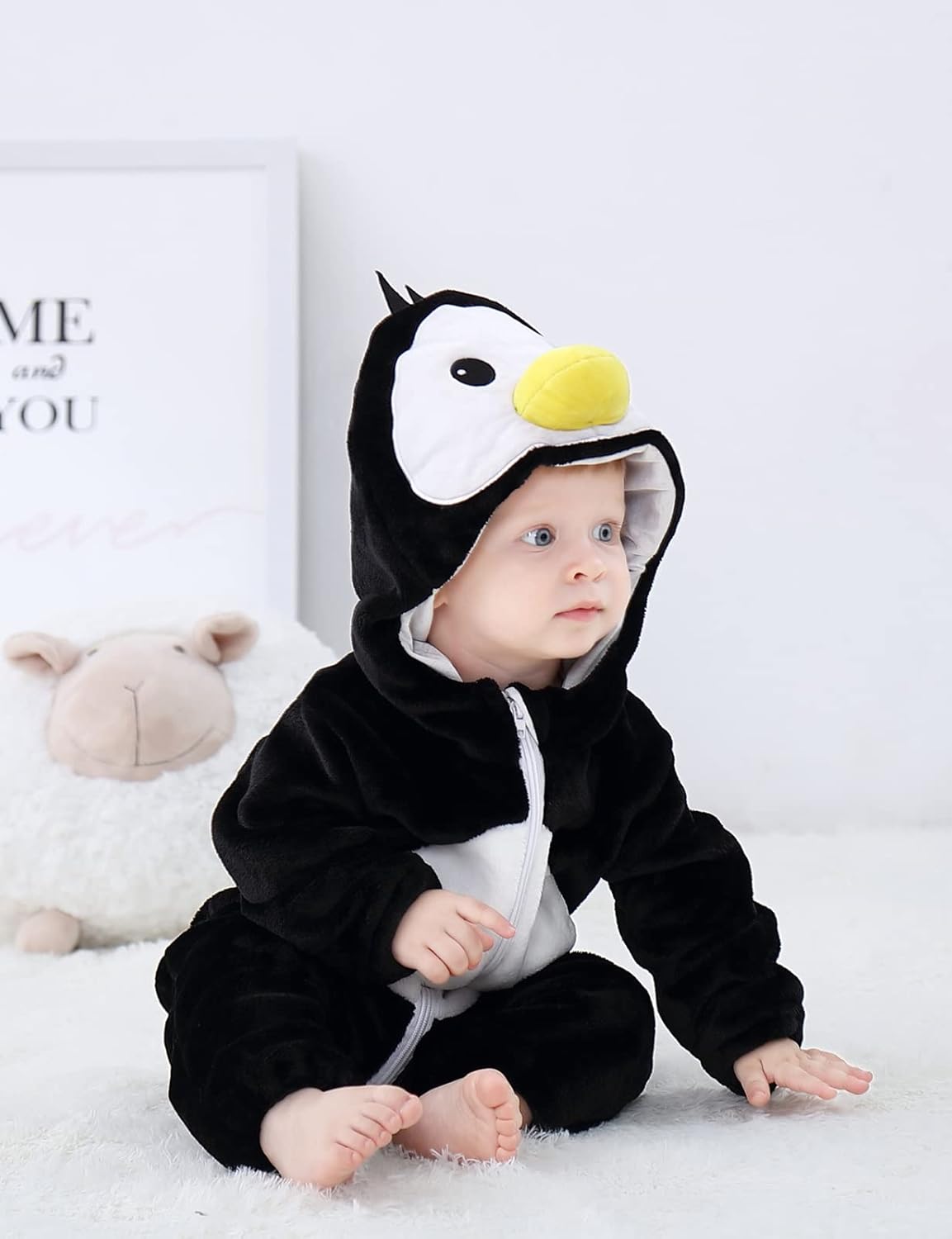 Disfraz Navidad Halloween Bebé, Pijamas Invierno, Modelo Único 04-Penguin
