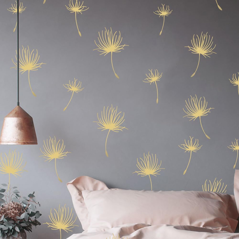 Vinilo Decorativo Floral Runtoo para Habitaciones 56 Pcs