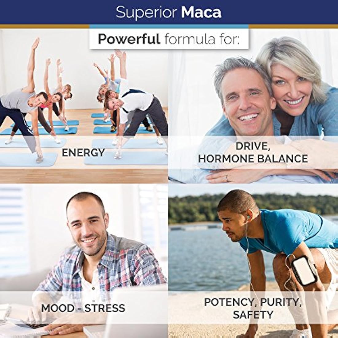 Superior Labs orgánicos Maca 100% puro peruana nongmo