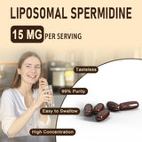 Suplemento de Espermidina 15 mg - Alta Absorción, 120 Cápsulas