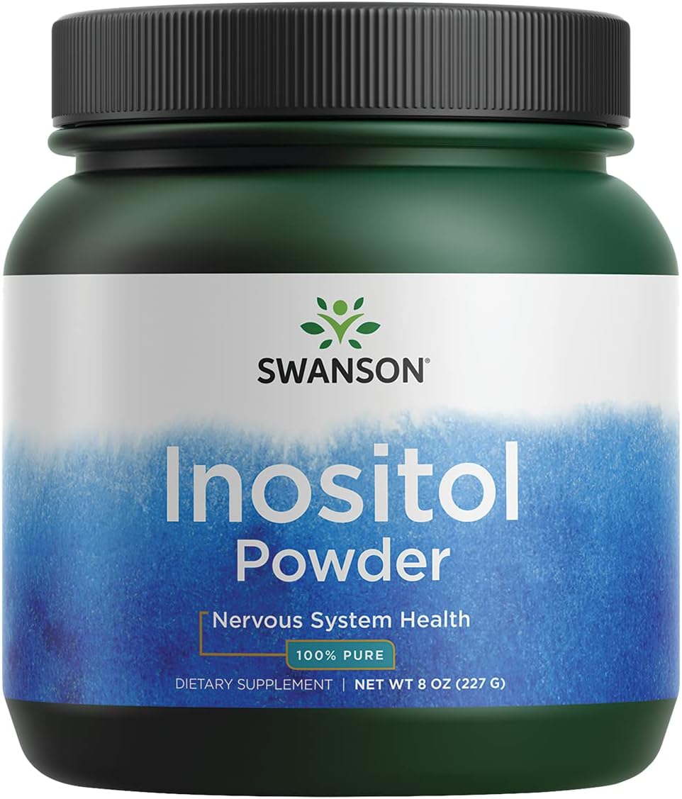 Polvo de Inositol 100% Swanson, enfoque y relajación, 8oz