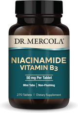 Suplemento de Niacinamida Dr. Mercola, 90 Tabletas, No-Flushing