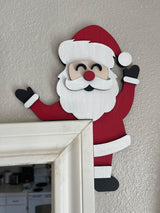 Adorno Navideño Puerta Santa Claus, Decoración Divertida, Modelo 2