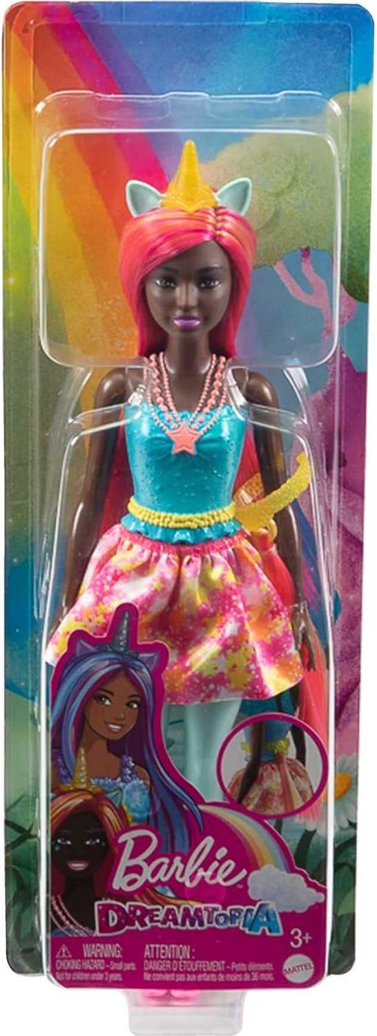 Barbie Dreamtopia Muñeca Unicornio con accesorios y falda