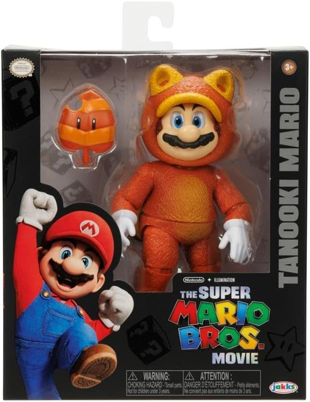 Figuras de Acción 5 - Tanooki Mario con Hoja - Super Mario Bros.
