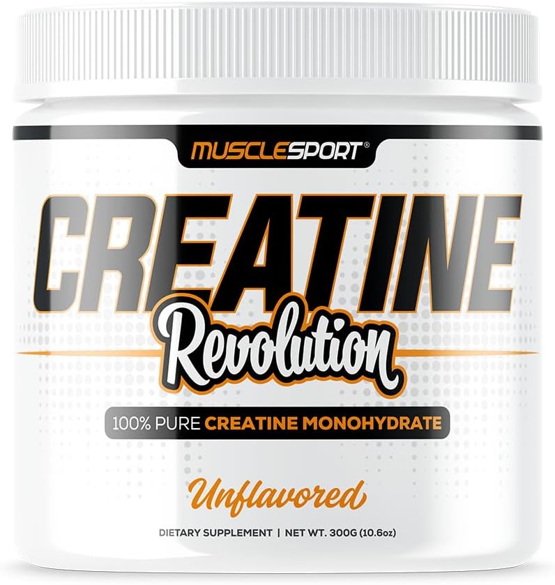 Musclesport Creatina Monohidrato - Energía, Fuerza, Resistencia 300g