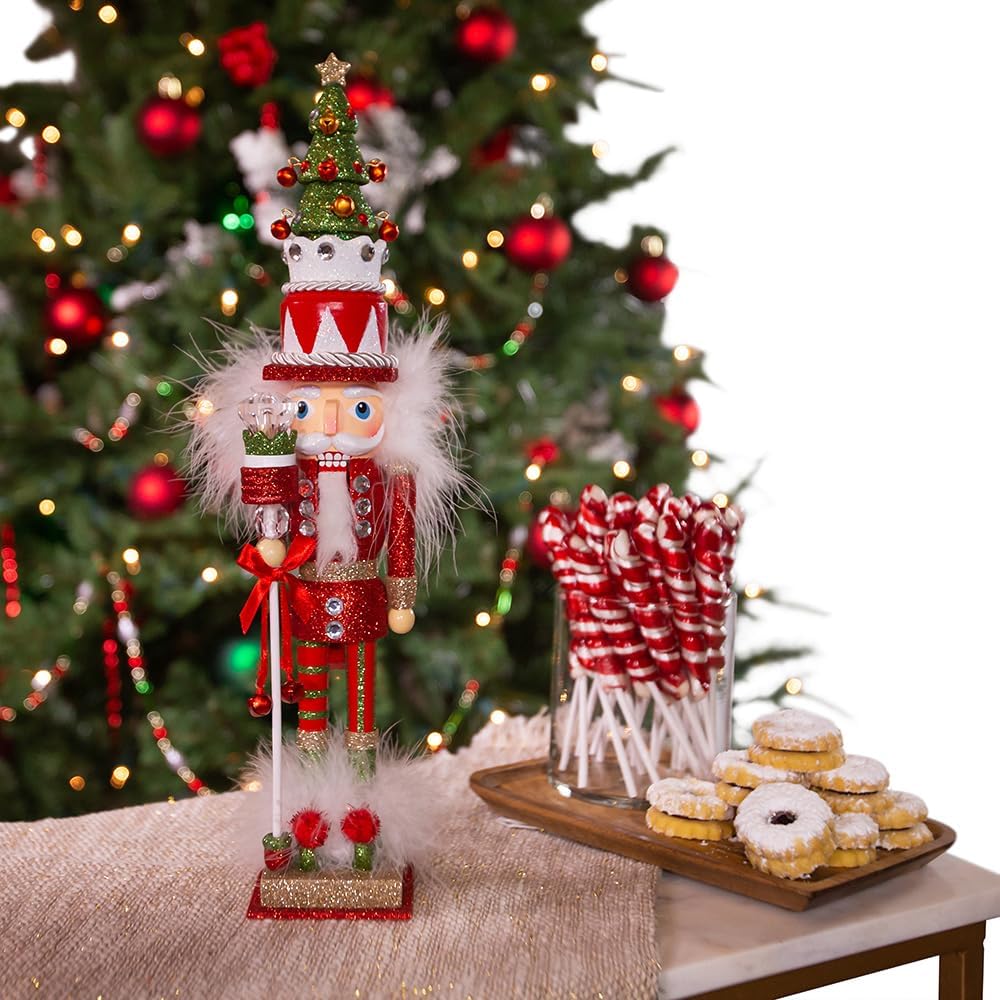 Nutcracker de árbol de Navidad, Kurt Adler, 15 pulgadas, HA0220