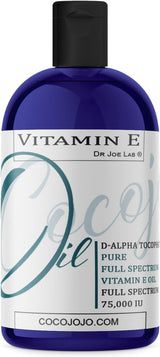 Aceite de Vitamina E Dr Joe Lab, 75,000 IU, Puro y Completo