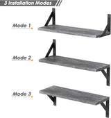 Estanterías Flotantes Forbena para Decoración, Set de 3