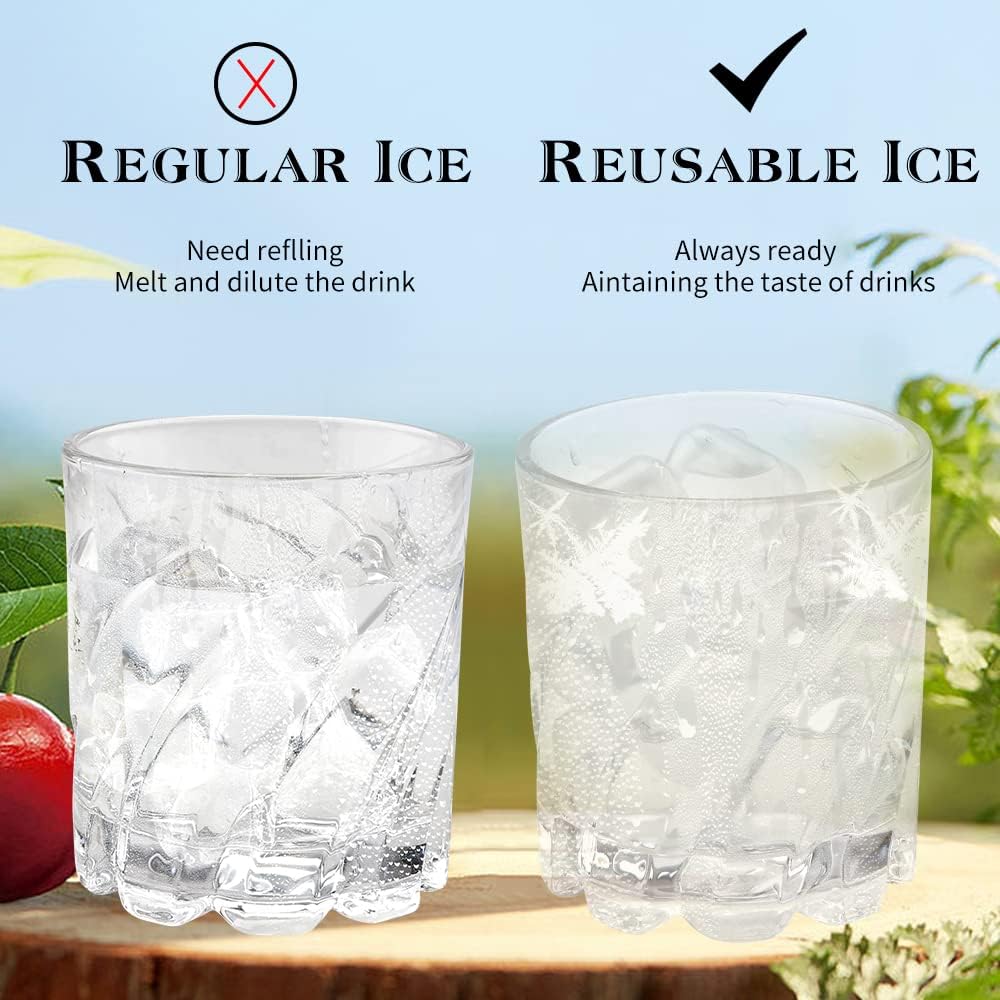 Cubos de Hielo Reutilizables, Plásticos, No Diluyentes