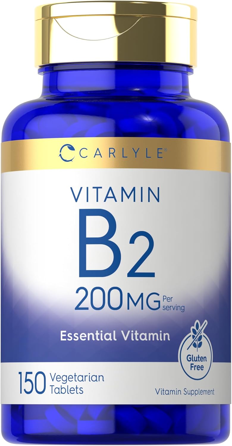 Suplemento Vitamina B-2  Riboflavina  200 mg  150 tabletas
