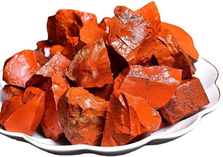 Cristales de Jaspe Rojo Crudos, Piedras Naturales para Sanación