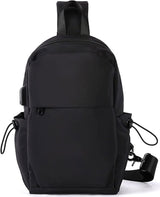 Mochila pequeña negra para hombres y mujeres negro