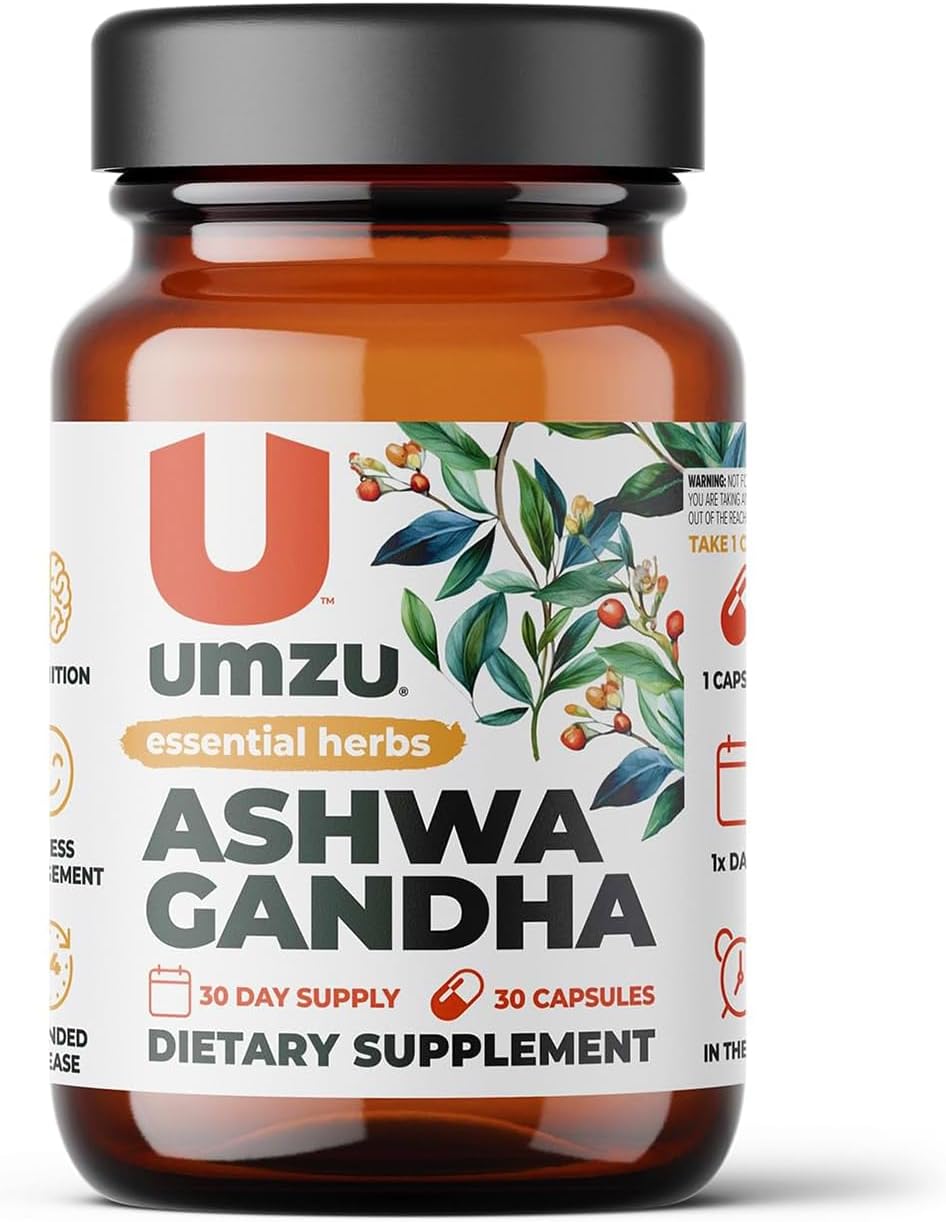Suplemento de Ashwagandha UMZU | Sueño, Estrés, Cognición 30 Caps