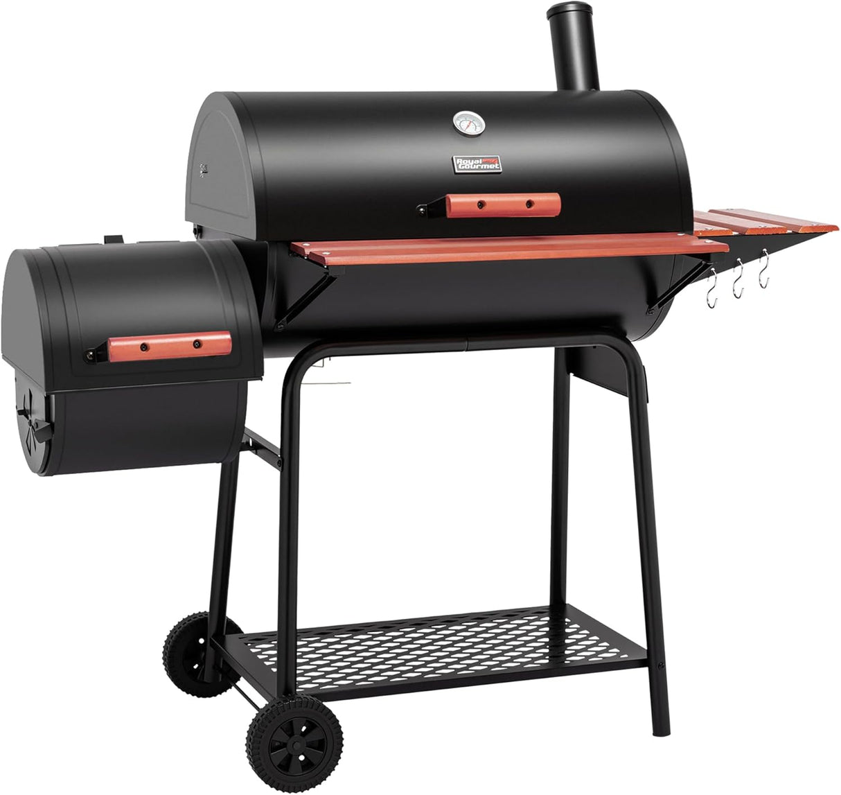 Parrilla de carbón de 30 barriles para patio trasero al aire