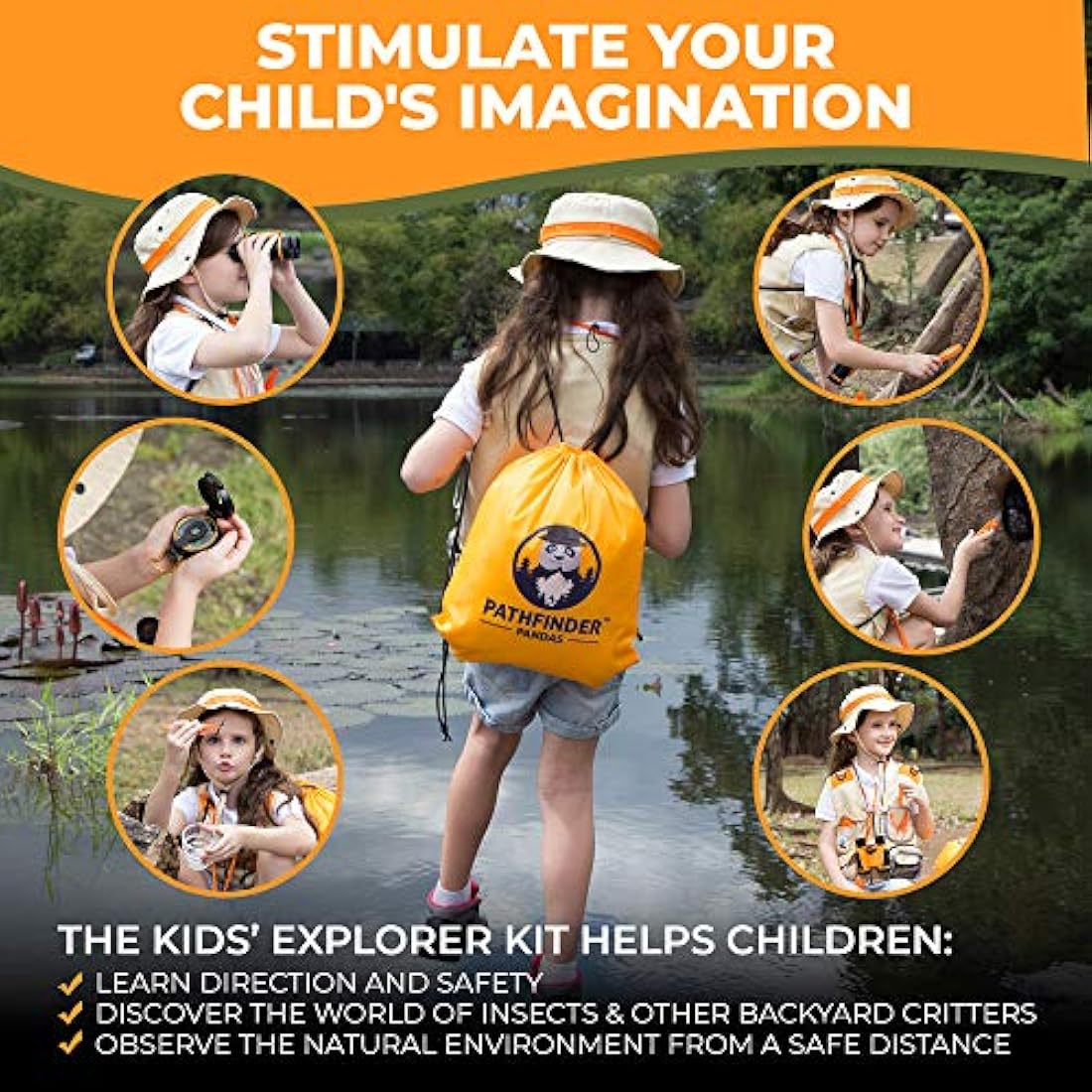 Kit de explorador para niños de 3 a 12 años