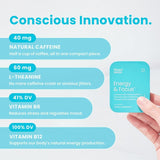 NeuroGum Energy Caffeine Mints (72 piezas) – Sin azúcar con L-teanina + cafeína natural + vitamina B12 y B6 – Suplemento nootrópico de energía y enfoque para mujeres y hombres – Keto y vegano, sabor a