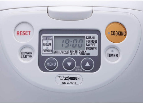 Arrocera Micom Zojirushi 10 Tazas, Cocción y Calentamiento