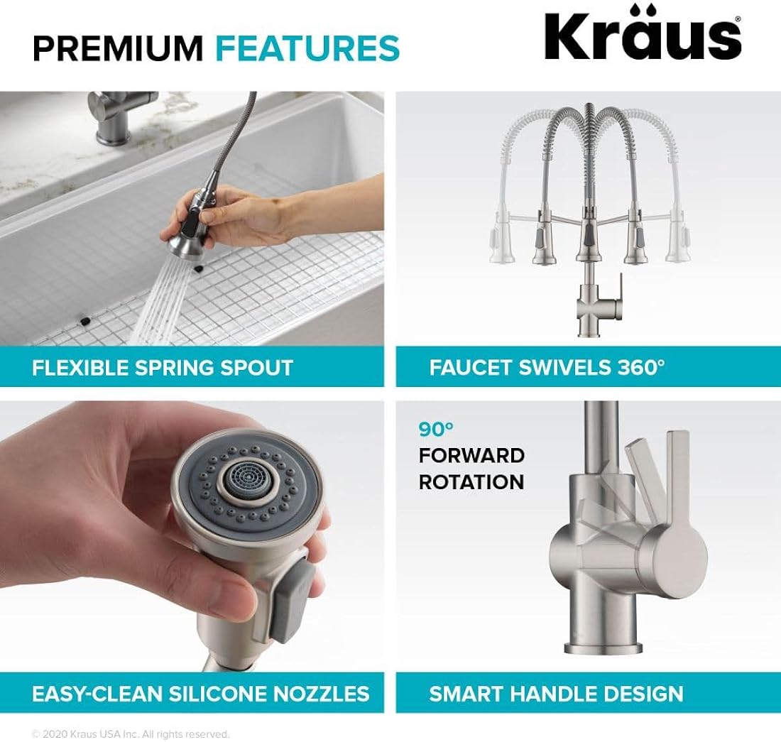 Grifo de cocina de calidad comercial KPF-1691MB Kraus