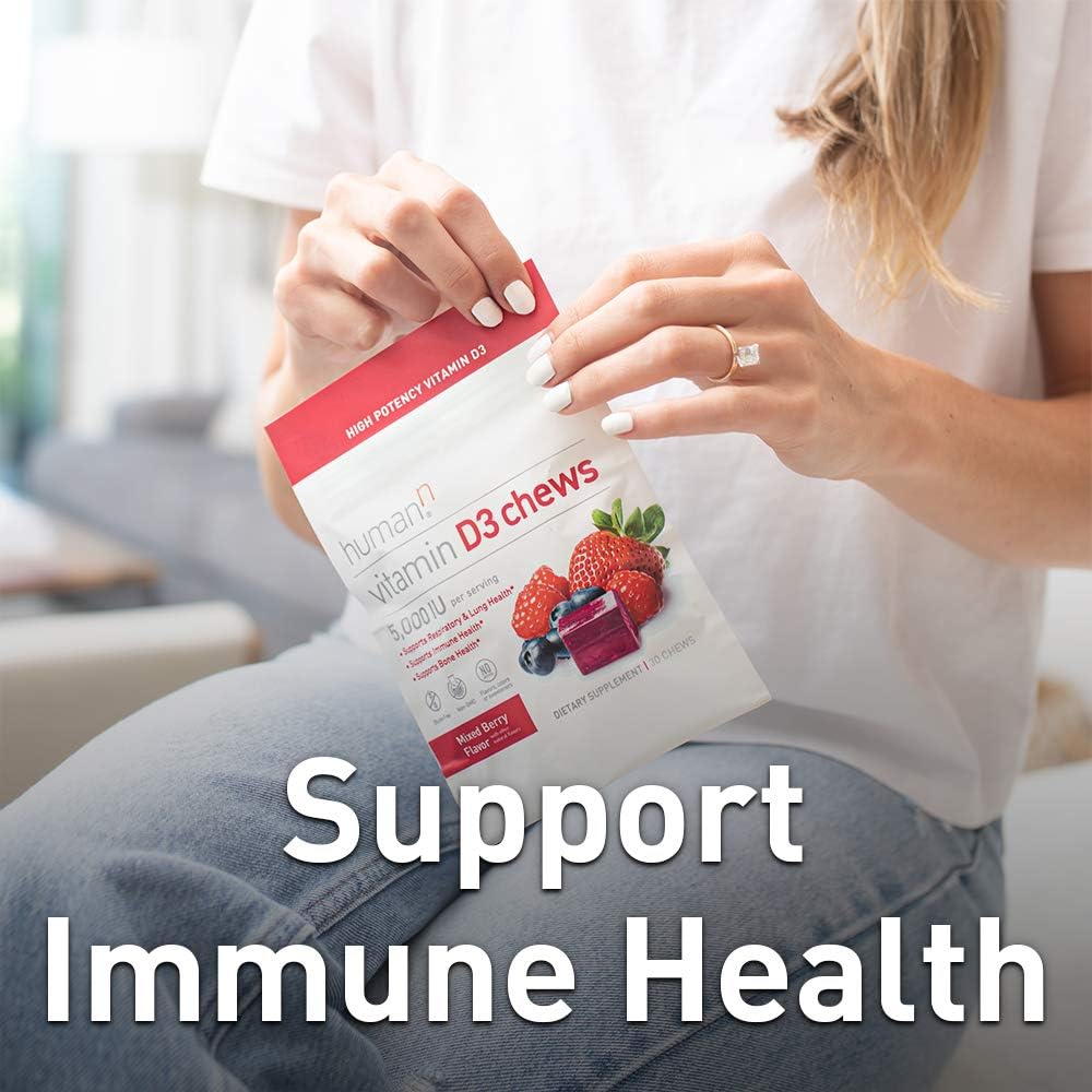 Masticables de Vitamina D3 5000iu para Salud y Bienestar