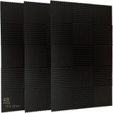 Paneles Acústicos Wedge 12 x 12 x 1 - 48 Piezas para Estudio