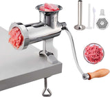 Molino de carne manual de acero inoxidable, 2 platos, 1.8" clamp