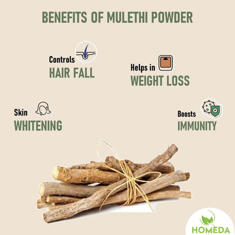 Polvo de Mulethi para la piel y consumo - 200 Gr - Licorice